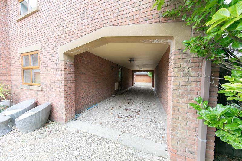 Covered parking area