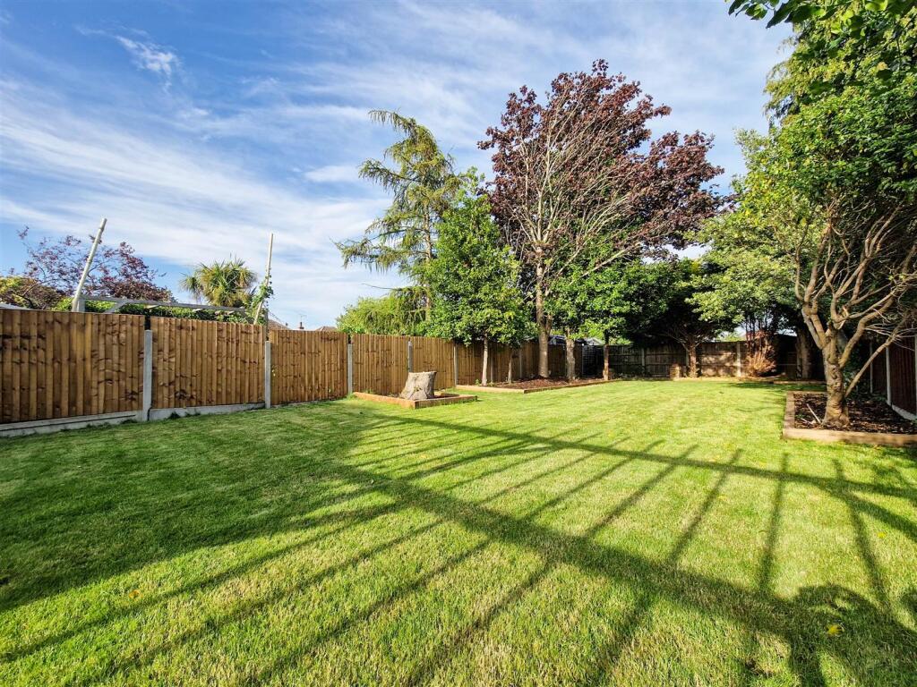 West facing garden