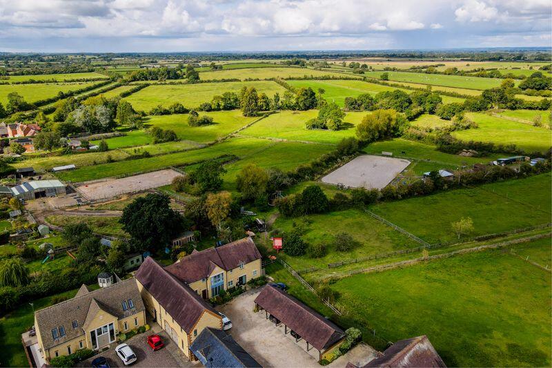 Aerial view from front