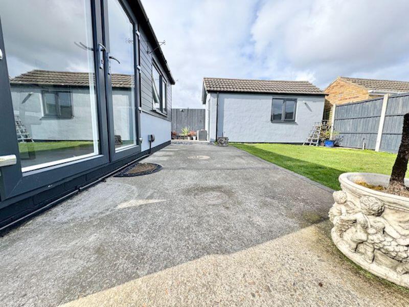 Concrete patio area