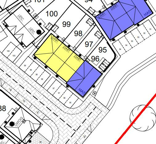 SITE PLAN -  Plots 97 (98 and 99)
