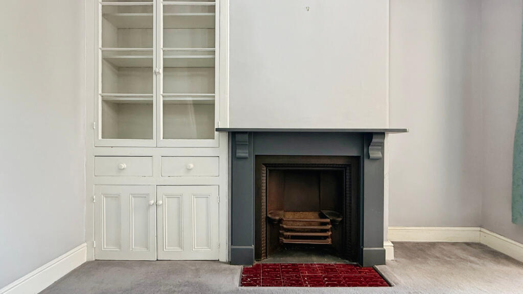 Cabinet &amp; fireplace