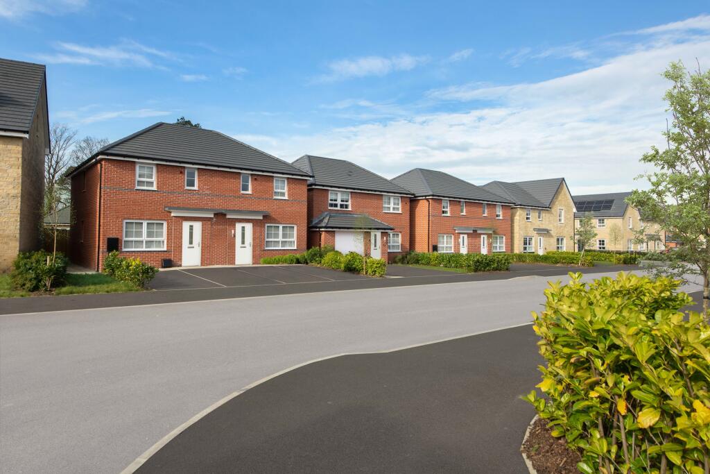 External street scene of a typical Barratt Homes development