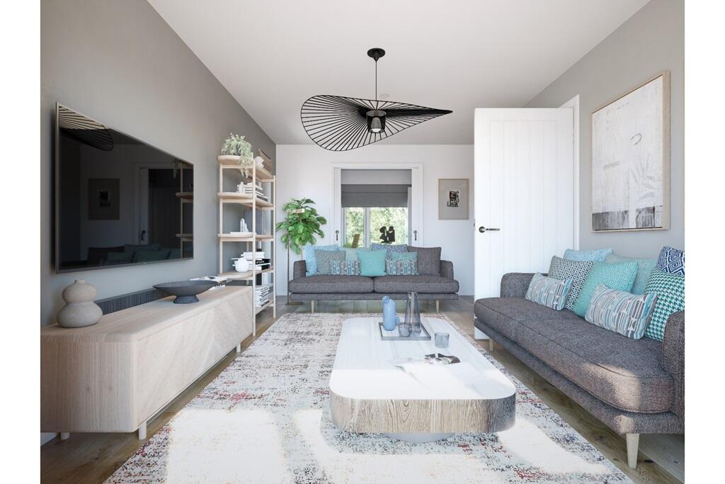 With French doors to the garden and sliding doors to the study