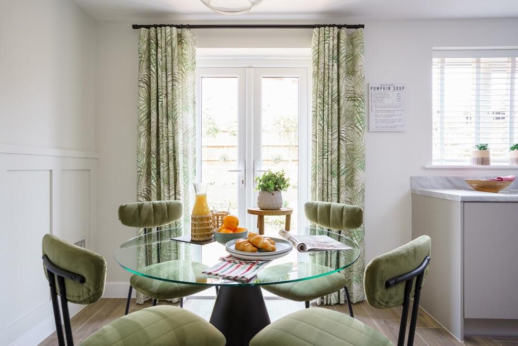 French doors to the rear garden bring the outside in