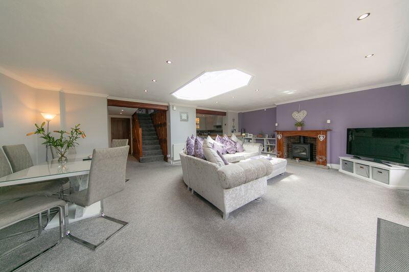 Open plan living and dining 