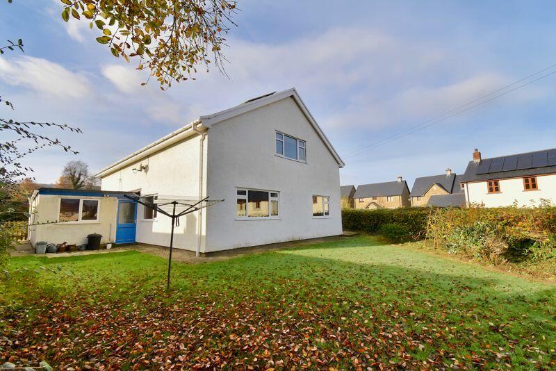 Rear elevation and garden