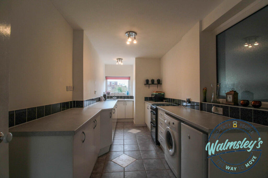 Extended, modern kitchen