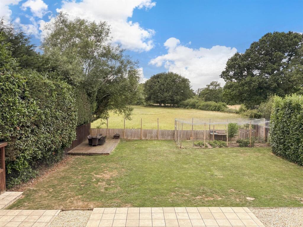 View Of Back Garden, Fields