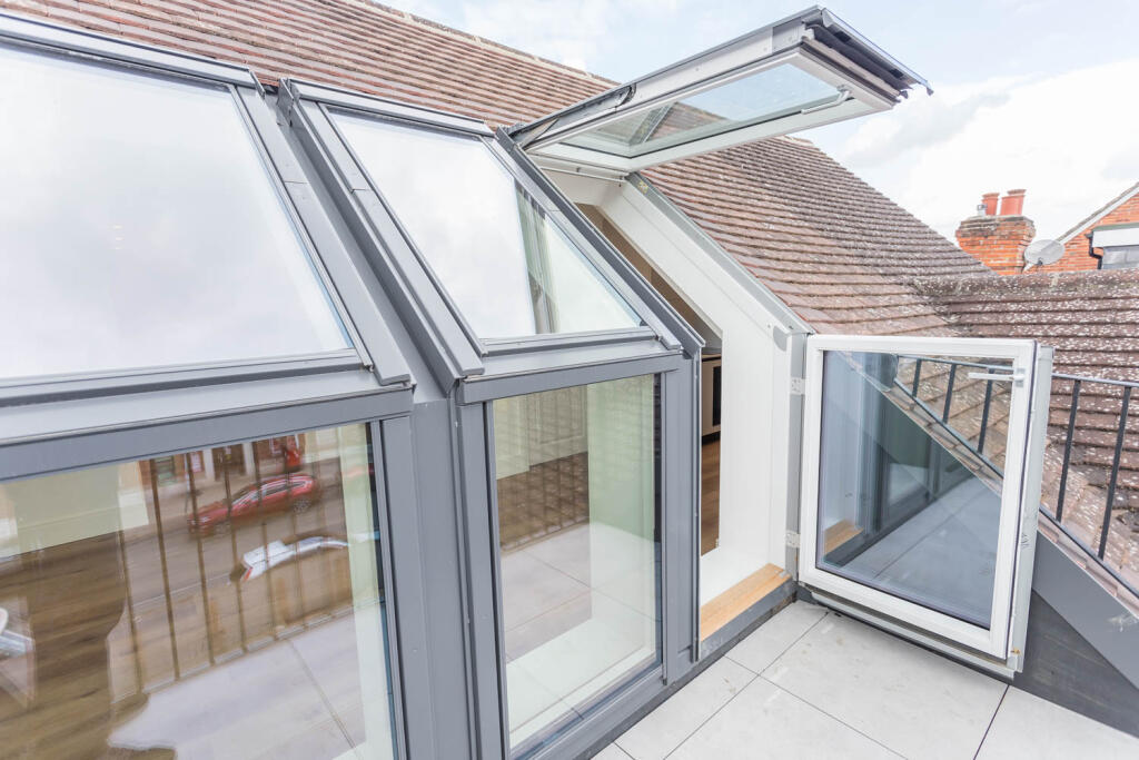 Window opening to balcony