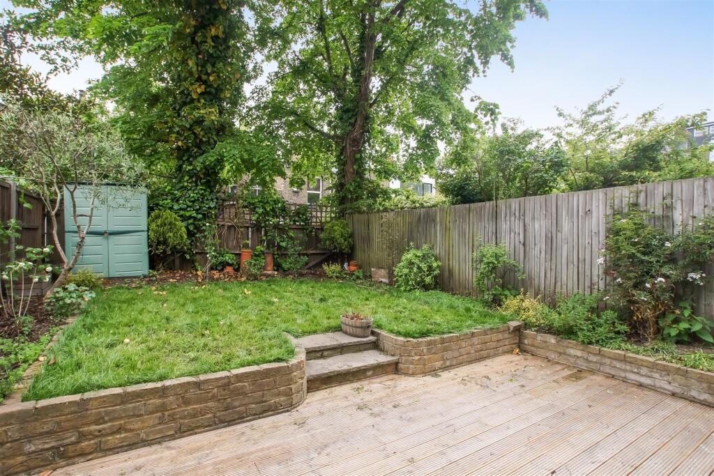 Private south facing rear garden
