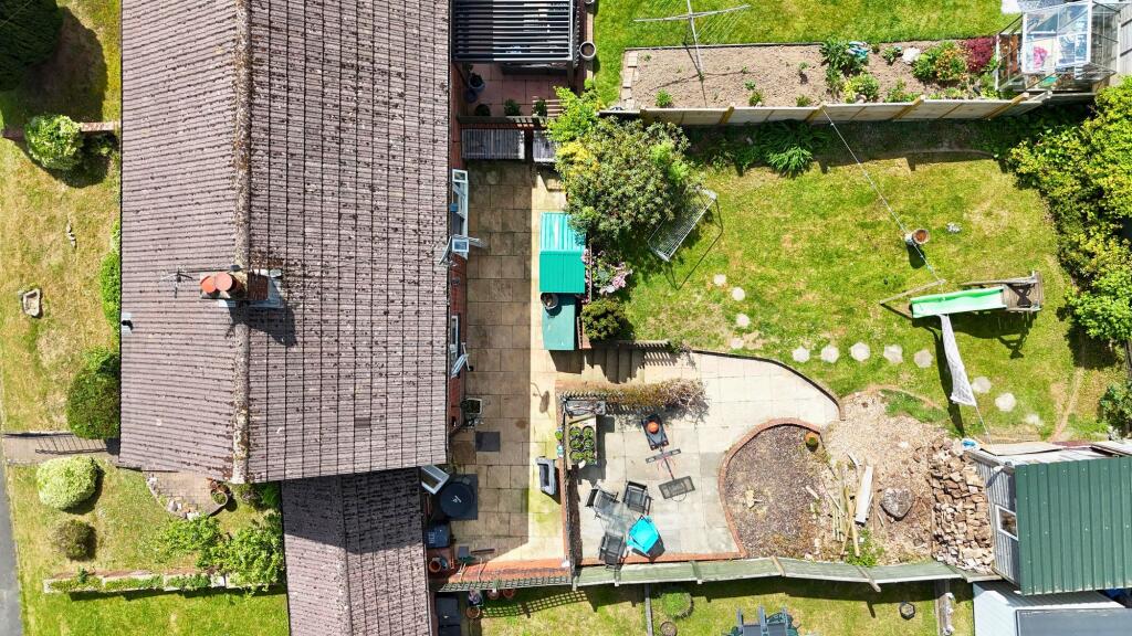 Drone of rear garden