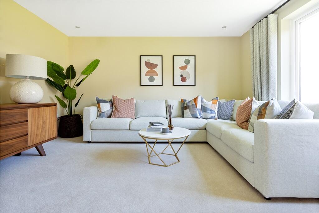Plenty of space in the lounge to fit an L shaped sofa