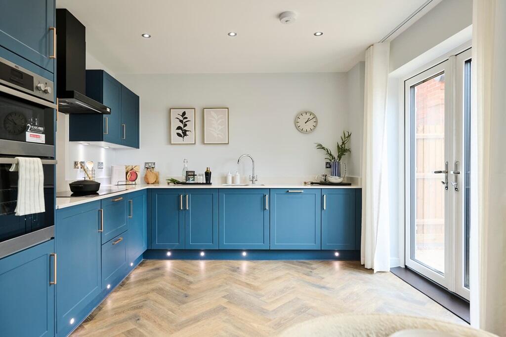 French doors lead out to the garden