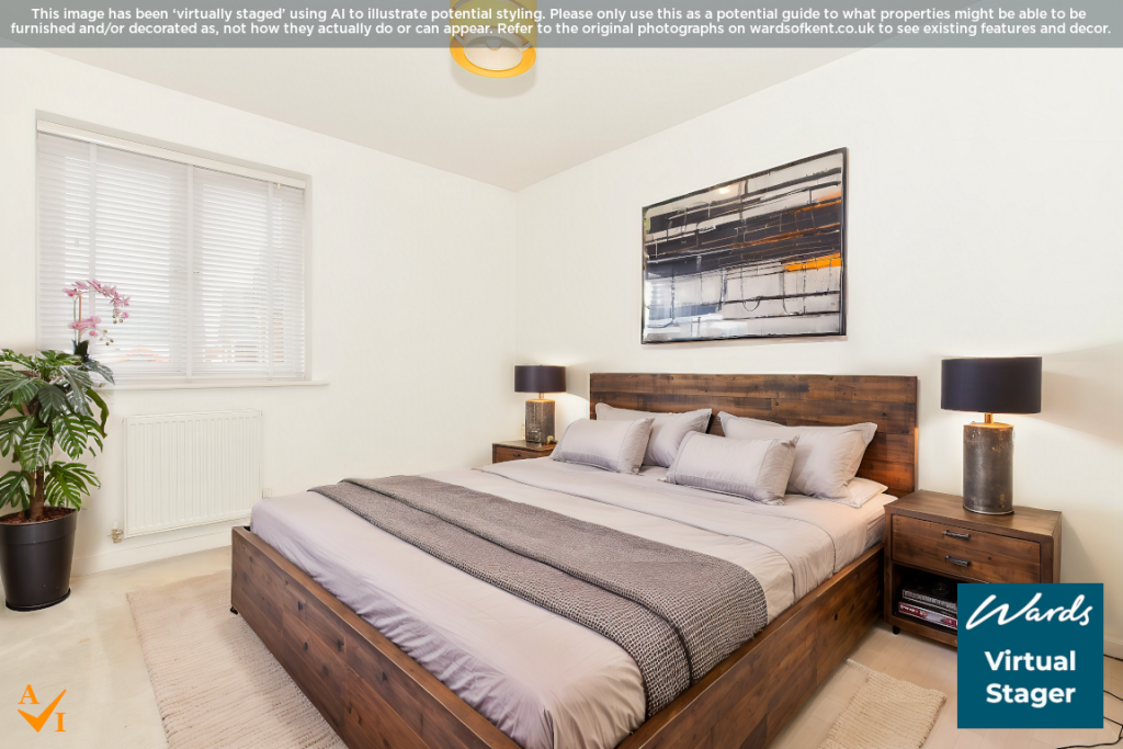 Bedroom 2 - Virtually Staged