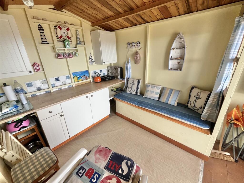 INTERNAL VIEW OF BEACH HUT