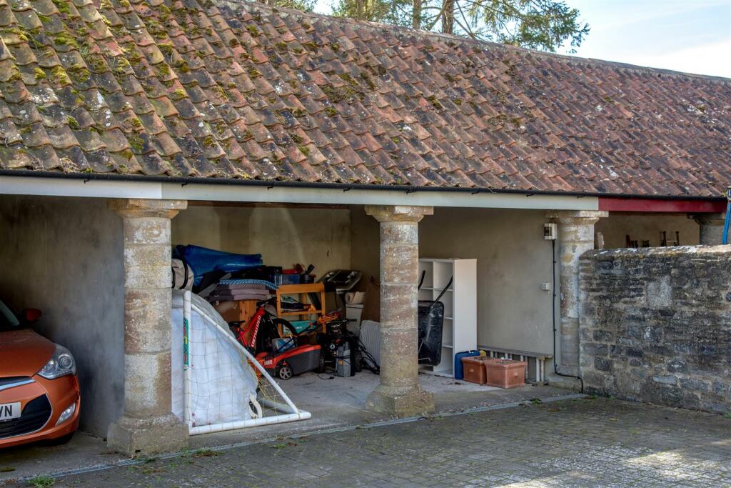 Stone Double Car Port