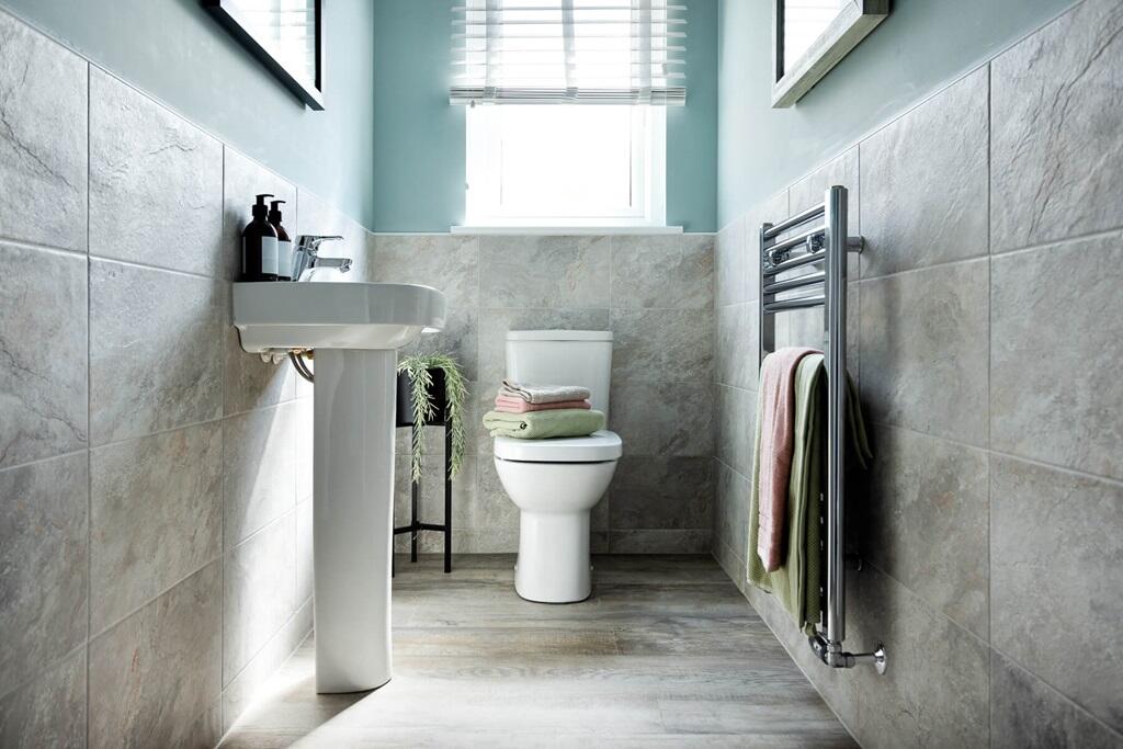 With a convenient downstairs toilet