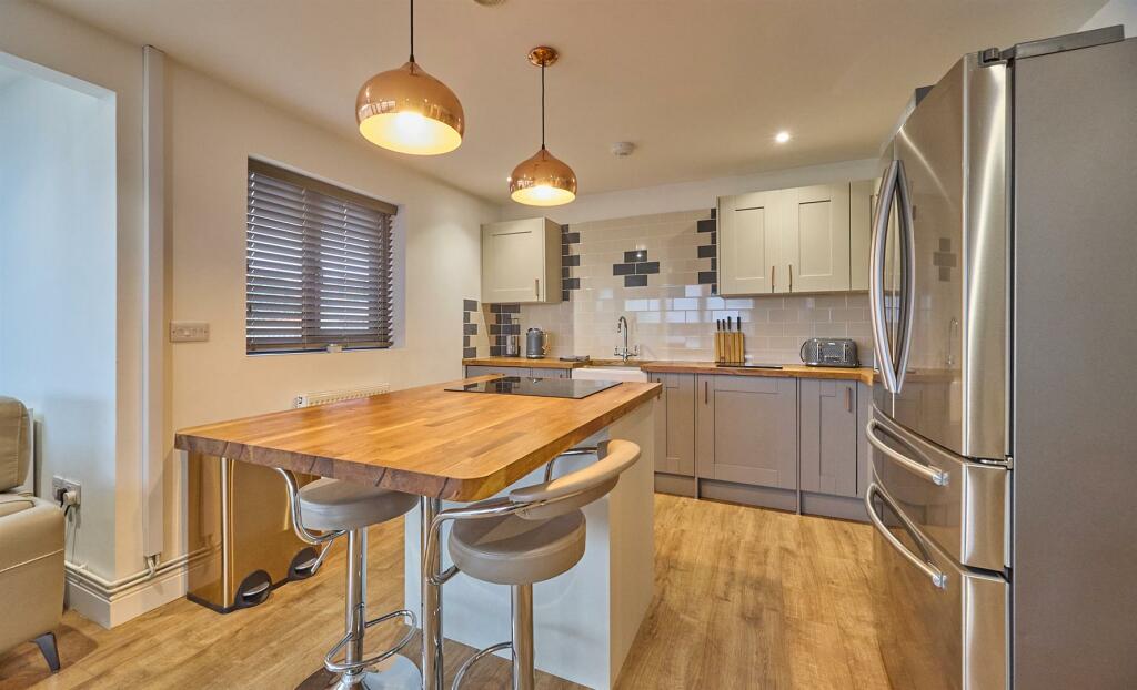 Luxury open plan living dining kitchen