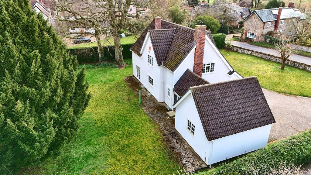 Drone shot side elevation