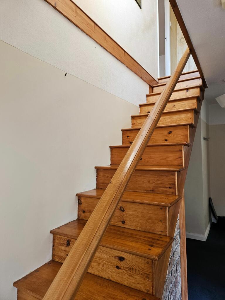 Stairs to upper rooms
