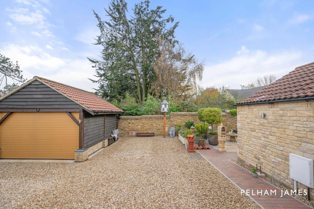 Garage and Driveway, Moorside, The Nook, Easton on the Hill