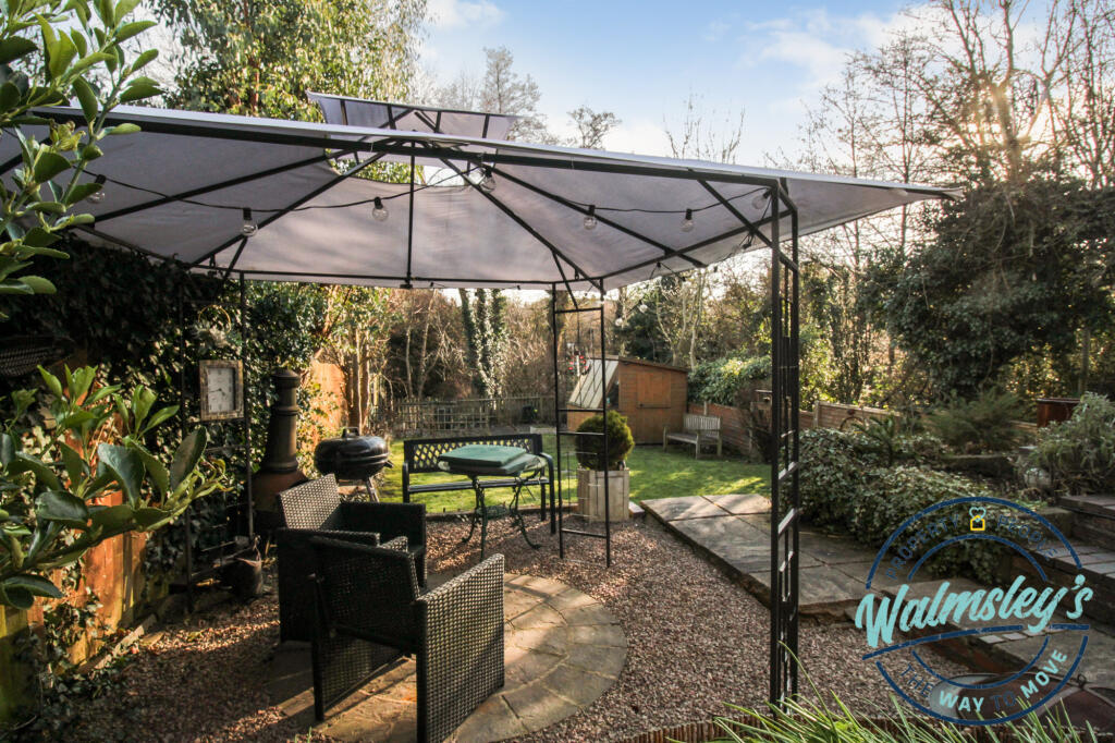 Rear gardens and patio