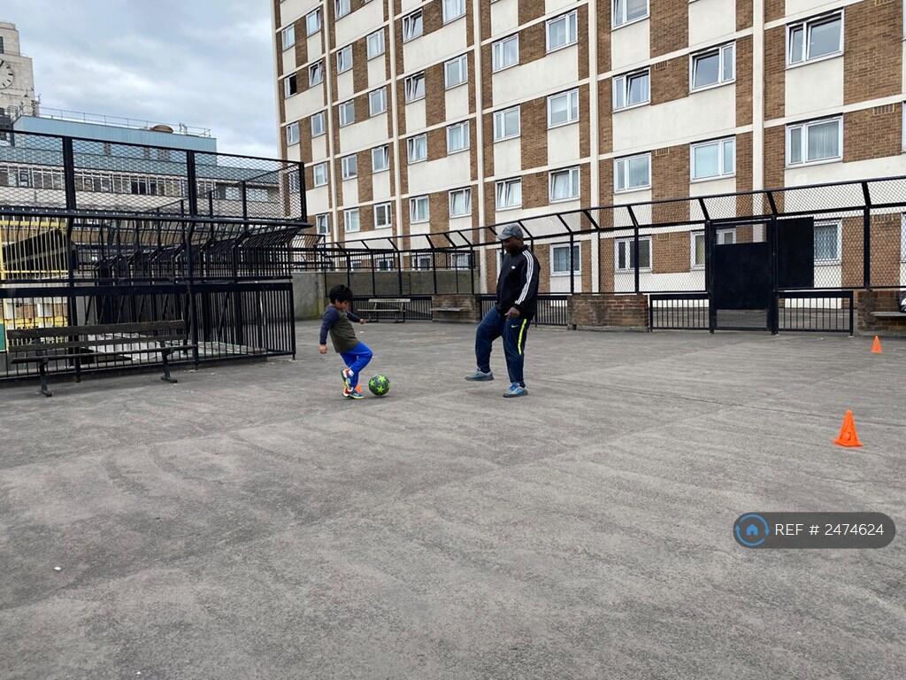 Secure, Enclosed Terrace For Ball Games