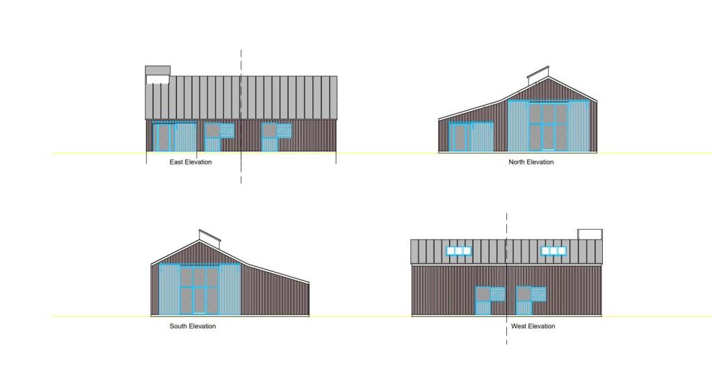 D,E, proposed elevations 2