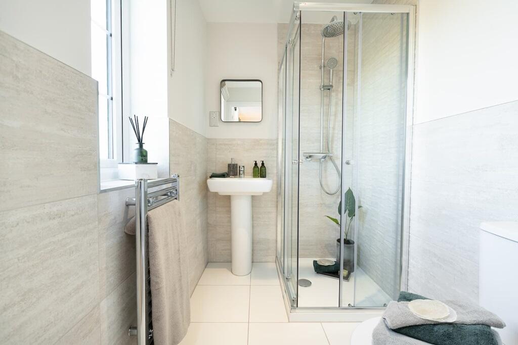 Your en suite a private space to prepare for the day ahead