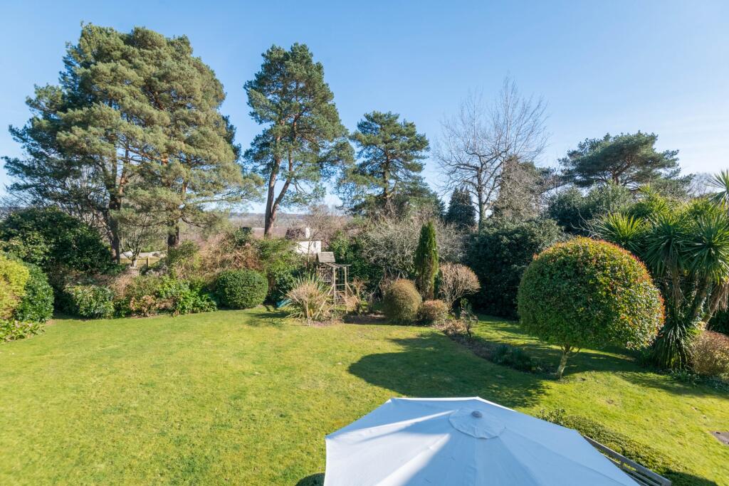 View over the garden