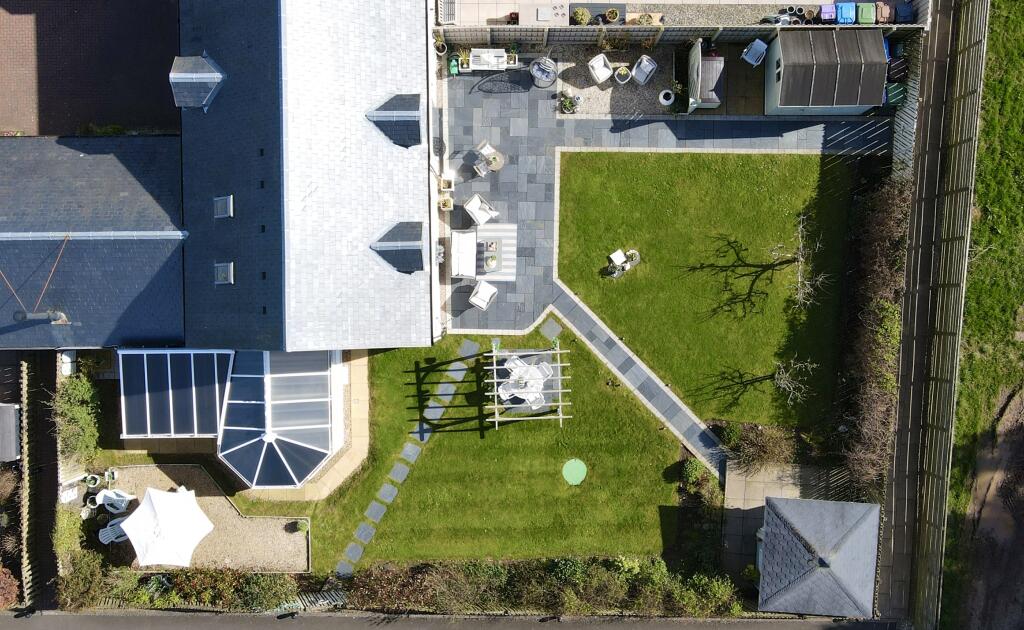 Aerial view of The Byre