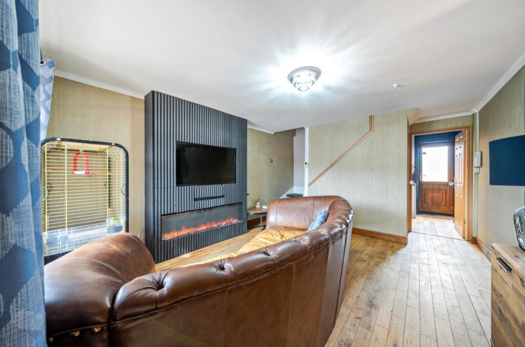 Living Room With Media Wall