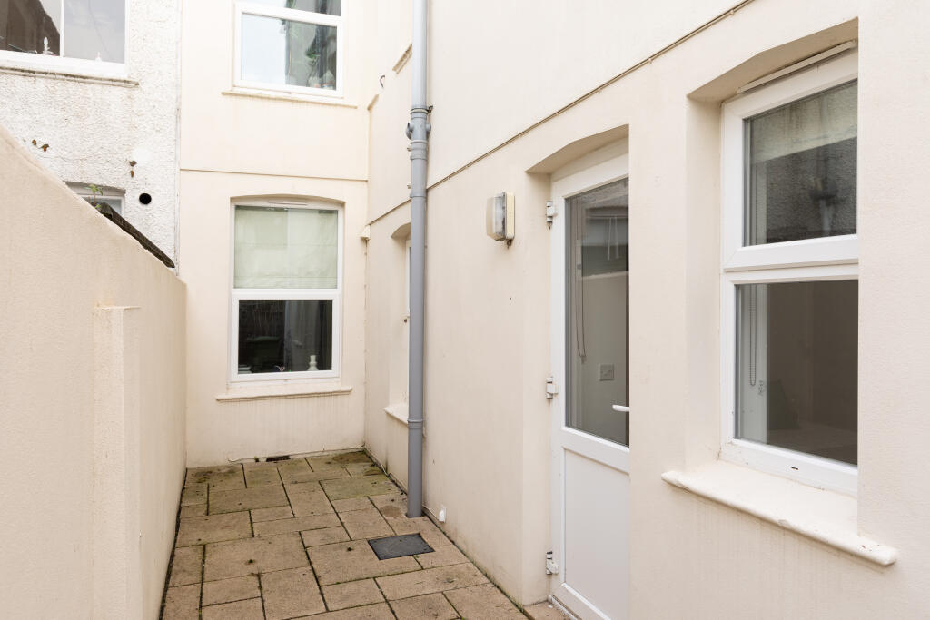 Private rear yard