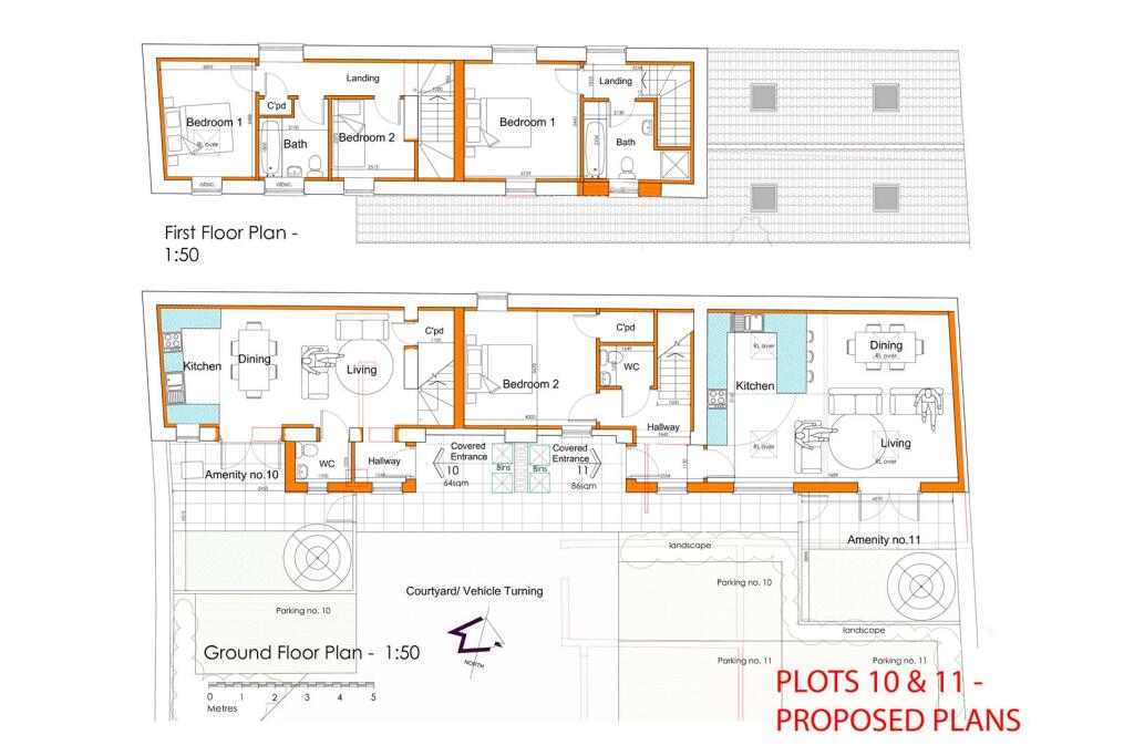 PLOTS 10 &amp; 11 - PROPOSED PLANS 17 Station Road, Mi