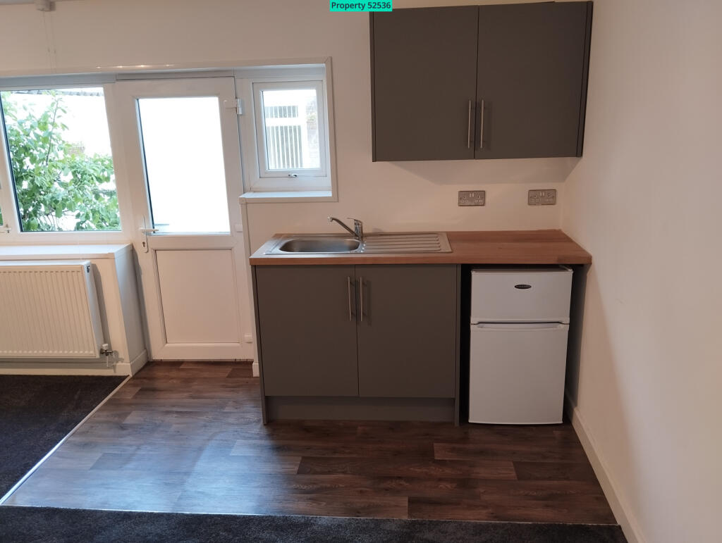 Studio apartment kitchen