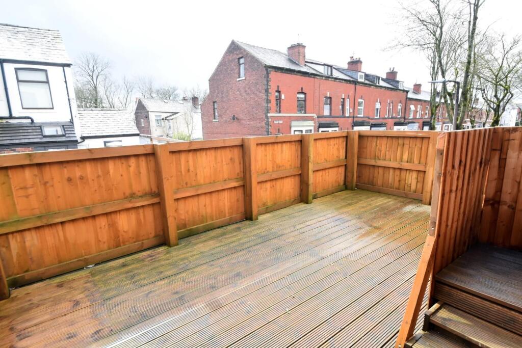 Decking area from the kitchen