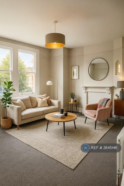 Living Room Furnished Illustrative 