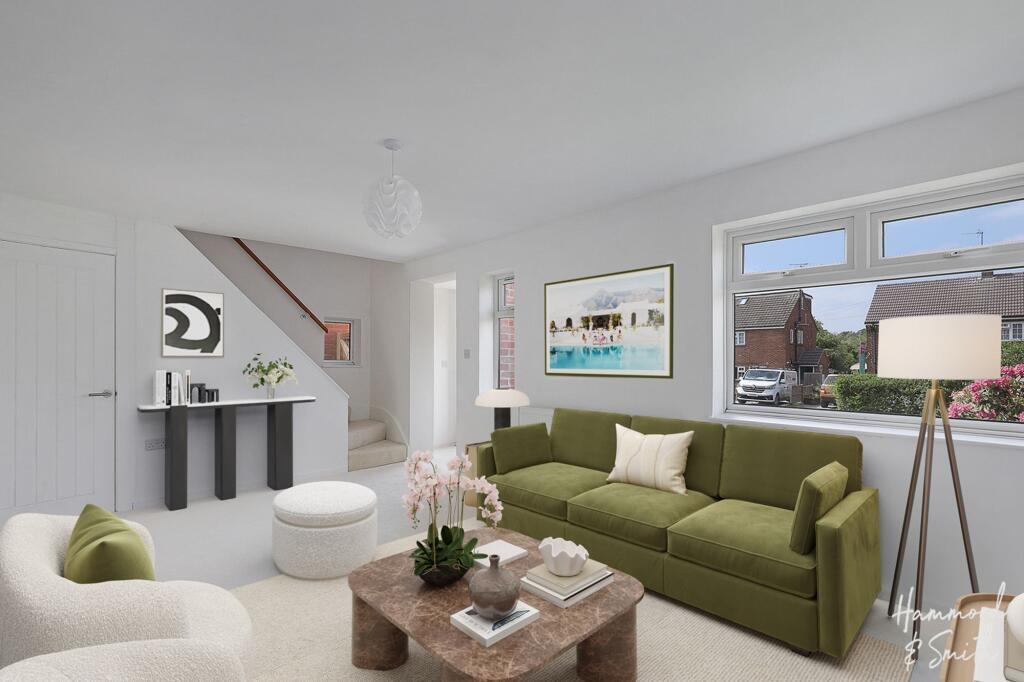Image enhanced with CGI staging