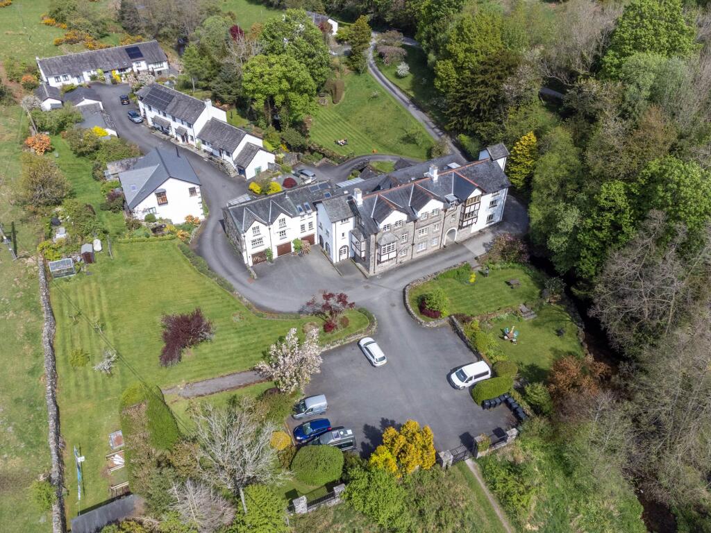 Aerial view of the development