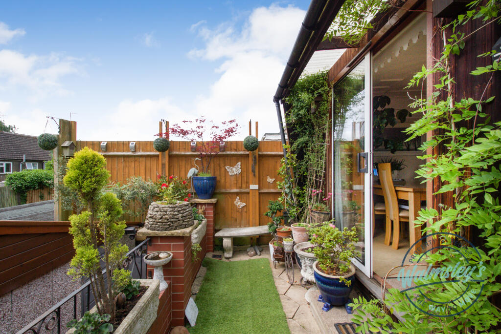 Rear terraced garden &amp; patio doors