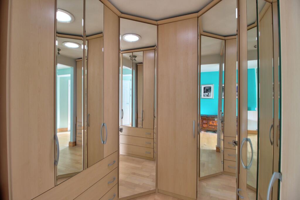 Master suite walk-in dressing area 