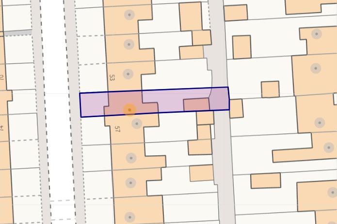 Aerial view of the property / land boundary