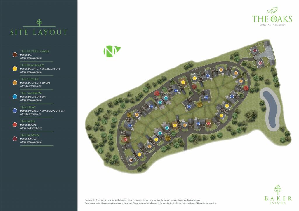 The Oaks Site Map