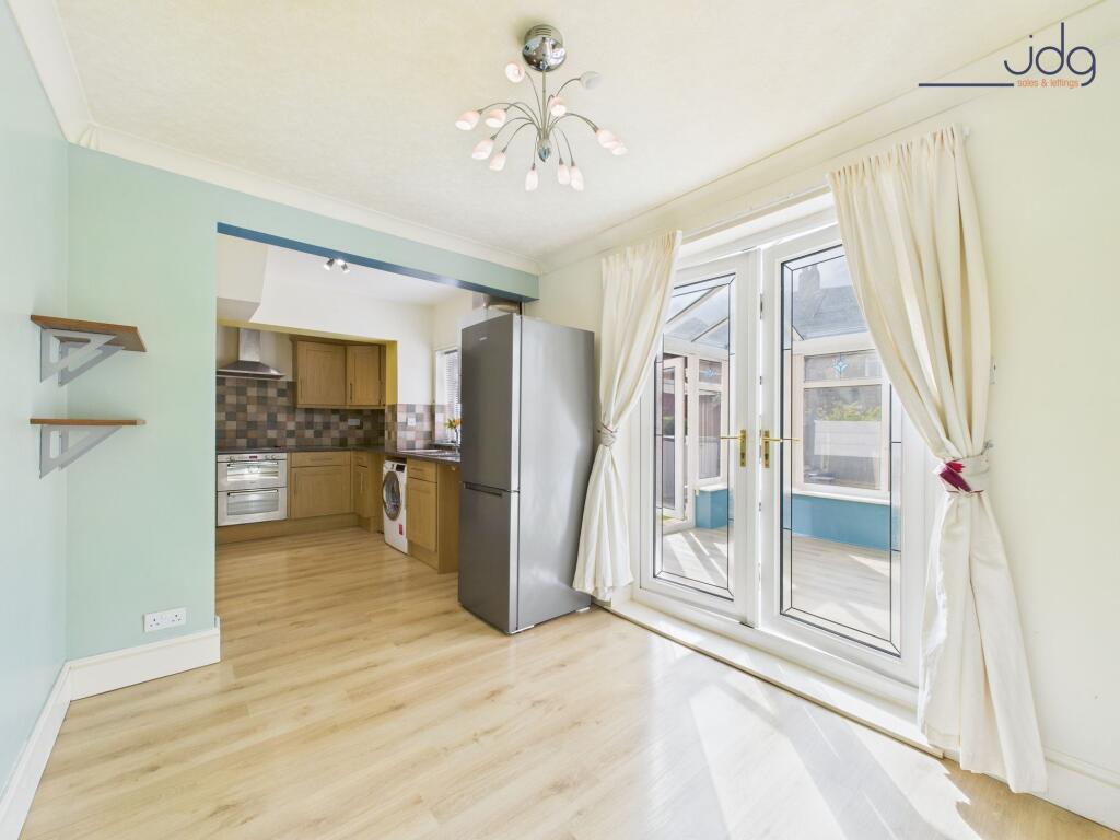 Open Plan Kitchen Diner, leading into the Sun Room