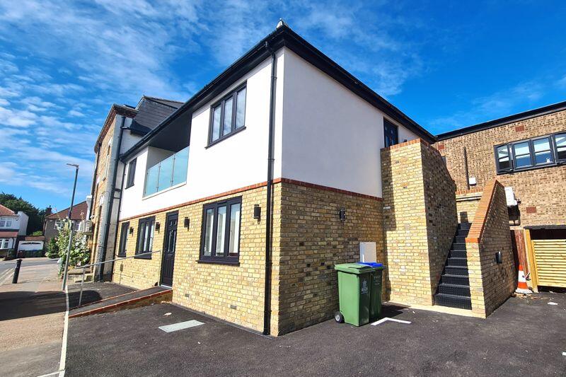 Front door with stairs