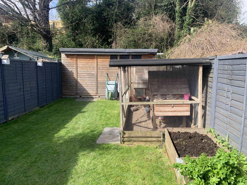 Outbuilding and chicken run