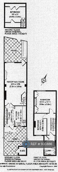 Floor Plan Of Three Floors And Both Gardnes
