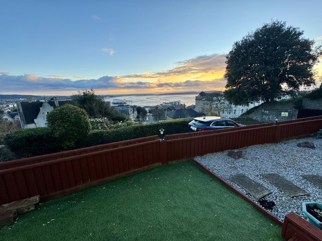 Rear Garden with Sea View