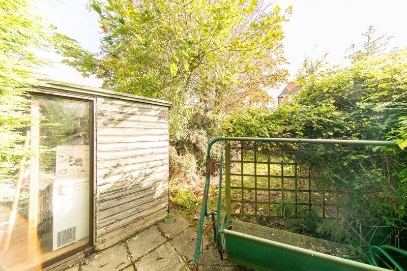 Shed and rear patio